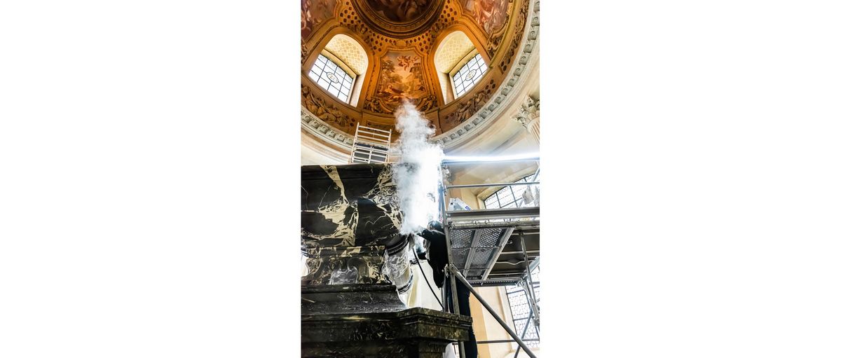 Restauration du tombeau de Joseph Bonaparte, chapelle Saint-Augustin © Paris - Musée de l'Armée / Anne-Sylvaine Marre-Noël.